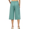 image:imageWillit Womens Linen Pleated Capri PantsLake Green
