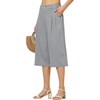 image:imageWillit Womens Linen Pleated Capri PantsLight Gray
