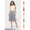image:imageWillit Womens Linen Pleated Capri PantsLight Grayupdate