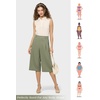 image:imageWillit Womens Linen Pleated Capri PantsSage Green