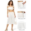 image:imageWillit Womens Linen Pleated Capri PantsWhiteupdate