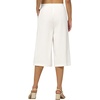 image:imageWillit Womens Linen Pleated Capri PantsWhiteupdate