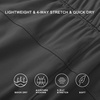 image:imageWillit Womens Shorts Hiking Athletic Shorts Comfy Casual with Pockets 25Deep Gray