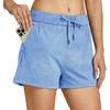 image:imageWillit Womens Shorts Hiking Athletic Shorts Comfy Casual with Pockets 25Heather Blue