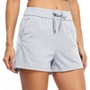 image:imageWillit Womens Shorts Hiking Athletic Shorts Comfy Casual with Pockets 25Light Gray