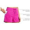 image:imageWillit Womens Shorts Hiking Athletic Shorts Comfy Casual with Pockets 25Rose