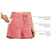 image:imageWillit Womens Shorts Hiking Athletic Shorts Comfy Casual with Pockets 25Shell Pink