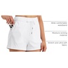 image:imageWillit Womens Shorts Hiking Athletic Shorts Comfy Casual with Pockets 25White