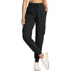 image:imageWillit Womens Studio Jogger Cargo Workout Hiking Track Pants Lightweight Athletic Dance Tapered Pants Quick DryBlack