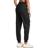 image:imageWillit Womens Studio Jogger Cargo Workout Hiking Track Pants Lightweight Athletic Dance Tapered Pants Quick DryBlack