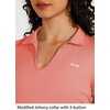 image:imageWillit Womens Tennis Shirts Quick Dry Golf Polo Shirts Short Sleeve Active Workout Shirts UPF 50 Running TopsSalmon