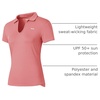 image:imageWillit Womens Tennis Shirts Quick Dry Golf Polo Shirts Short Sleeve Active Workout Shirts UPF 50 Running TopsSalmon