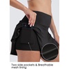 image:imageWillit Womens Tennis Skirts Skorts Pleated Athletic Ruffle Mini Running Skirts with ShortsBlack