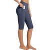 image:imageWillit Womens Capri Leggings Knee Length with Pockets High Waisted Tummy Control Exercise Capris Pants Yoga WorkoutGray