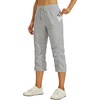 image:imageWillit Womens Capri Pants QuickDry Hiking PantsLight Gray