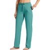 image:imageWillit Womens Cotton Sweatpants with Pockets Straight Leg Lounge PantsAqua