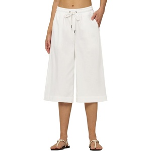image:imageWillit Womens Linen Capri PantsWhite