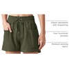 image:imageWillit Womens 4 Linen Blend Casual ShortsArmy Green
