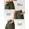 image:imageWillit Womens 4 Linen Blend Casual ShortsArmy Green
