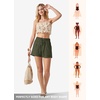 image:imageWillit Womens 4 Linen Blend Casual ShortsArmy Greenupdate