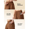 image:imageWillit Womens 4 Linen Blend Casual ShortsCaramel