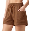 image:imageWillit Womens 4 Linen Blend Casual ShortsCaramelupdate