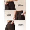 image:imageWillit Womens 4 Linen Blend Casual ShortsDark Brownupdate