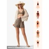 image:imageWillit Womens 4 Linen Blend Casual ShortsDeep Khakiupdate