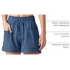 image:imageWillit Womens 4 Linen Blend Casual ShortsDenim Blue