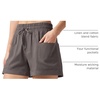 image:imageWillit Womens 4 Linen Blend Casual ShortsGray