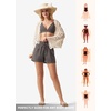 image:imageWillit Womens 4 Linen Blend Casual ShortsGrayupdate