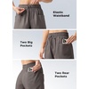 image:imageWillit Womens 4 Linen Blend Casual ShortsGrayupdate