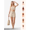 image:imageWillit Womens 4 Linen Blend Casual ShortsKhaki