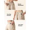 image:imageWillit Womens 4 Linen Blend Casual ShortsKhaki