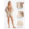 image:imageWillit Womens 4 Linen Blend Casual ShortsKhakiupdate