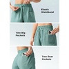 image:imageWillit Womens 4 Linen Blend Casual ShortsLake Green