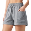 image:imageWillit Womens 4 Linen Blend Casual ShortsLight Grayupdate