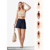 image:imageWillit Womens 4 Linen Blend Casual ShortsNavy Blue