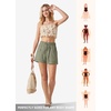 image:imageWillit Womens 4 Linen Blend Casual ShortsSage Greenupdate