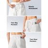 image:imageWillit Womens 4 Linen Blend Casual ShortsWhite