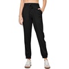 image:imageWillit Womens Linen Joggers Pants Lightweight BreathableBlack