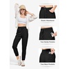 image:imageWillit Womens Linen Joggers Pants Lightweight BreathableBlackupdate