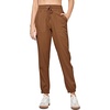 image:imageWillit Womens Linen Joggers Pants Lightweight BreathableCaramel