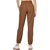 image:imageWillit Womens Linen Joggers Pants Lightweight BreathableCaramel