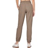 image:imageWillit Womens Linen Joggers Pants Lightweight BreathableDeep Khaki