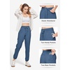 image:imageWillit Womens Linen Joggers Pants Lightweight BreathableDenim Blue