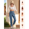 image:imageWillit Womens Linen Joggers Pants Lightweight BreathableDenim Blueupdate