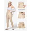 image:imageWillit Womens Linen Joggers Pants Lightweight BreathableKhakiupdate