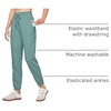 image:imageWillit Womens Linen Joggers Pants Lightweight BreathableLake Green