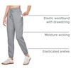 image:imageWillit Womens Linen Joggers Pants Lightweight BreathableLight Gray